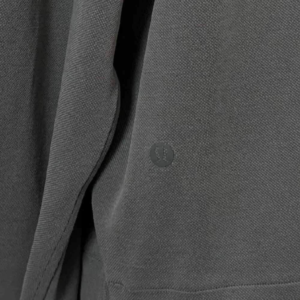 LULULEMON Softstreme Pique Oversized Long-Sleeve Polo Shirt size XS Palm Deco